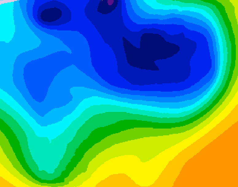 GDPS 500 millibar geopotential height 228 hour forecast chart for Canada based on 2026/03/25 0000Z data