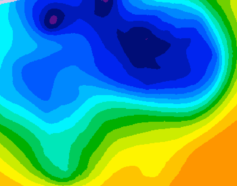 GDPS 500 millibar geopotential height 234 hour forecast chart for Canada based on 2026/03/25 0000Z data