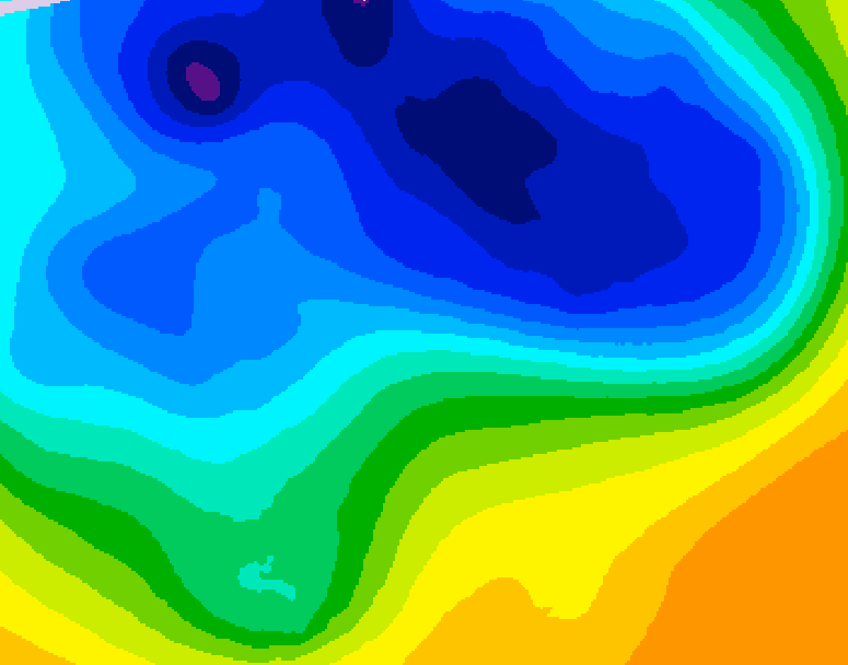 GDPS 500 millibar geopotential height 240 hour forecast chart for Canada based on 2026/03/25 0000Z data