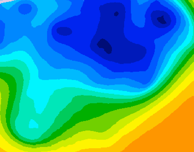 GDPS 500 millibar geopotential height 204 hour forecast chart for Canada based on 2026/03/25 1200Z data