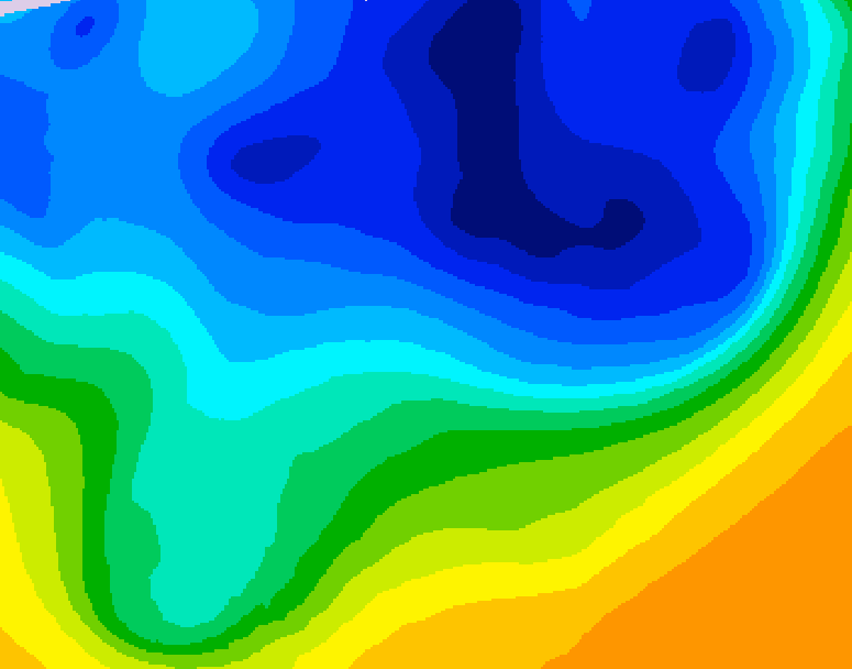 GDPS 500 millibar geopotential height 216 hour forecast chart for Canada based on 2026/03/25 1200Z data