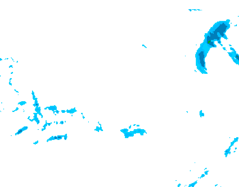 GDPS precipitation 012 hour forecast chart for Canada based on 2026/03/25 0000Z data
