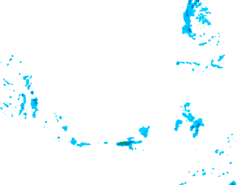 GDPS precipitation 036 hour forecast chart for Canada based on 2026/03/25 0000Z data