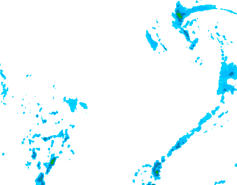 GDPS precipitation 222 hour forecast chart for Canada based on 2026/03/25 0000Z data