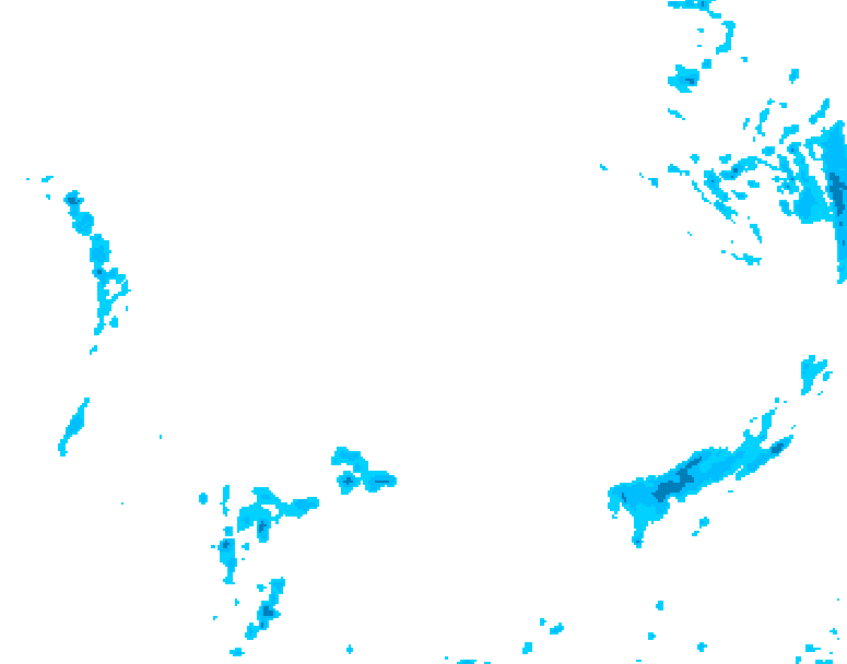 GDPS precipitation 222 hour forecast chart for Canada based on 2026/03/25 1200Z data