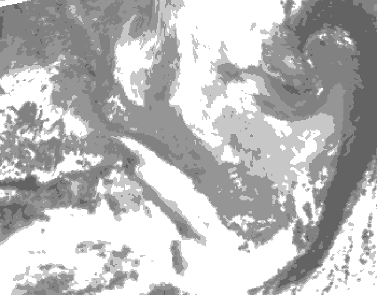 GDPS total cloud 090 hour forecast chart for Canada based on 2026/03/25 0000Z data