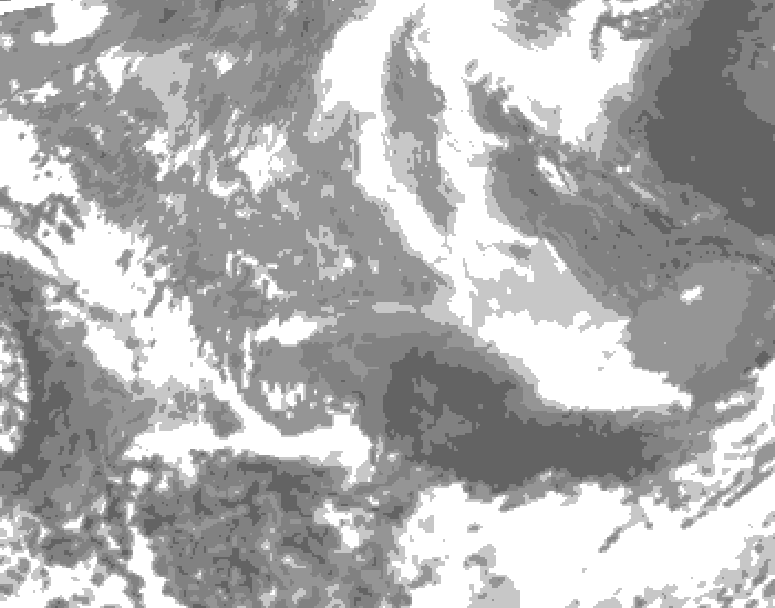 GDPS total cloud 174 hour forecast chart for Canada based on 2026/03/25 0000Z data