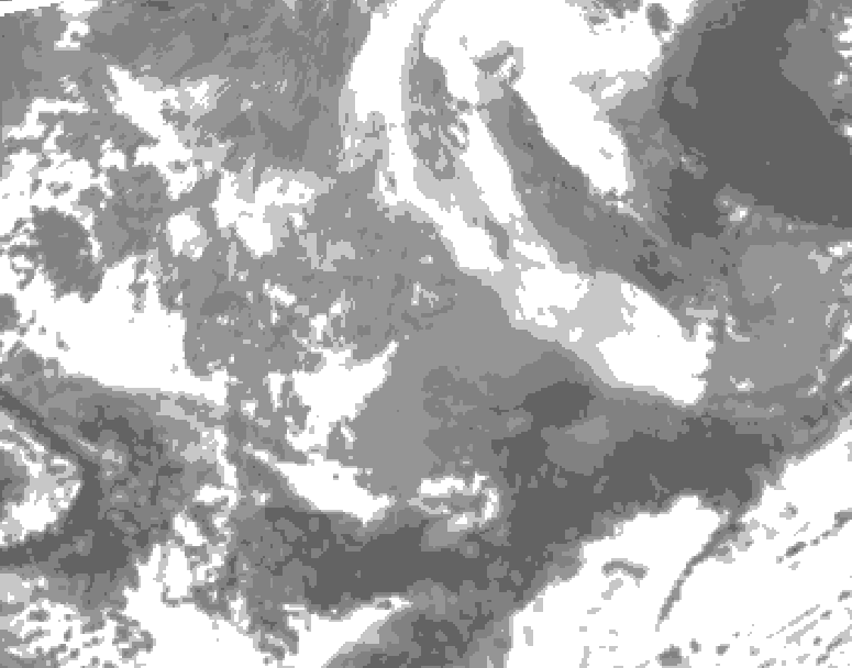 GDPS total cloud 186 hour forecast chart for Canada based on 2026/03/25 0000Z data