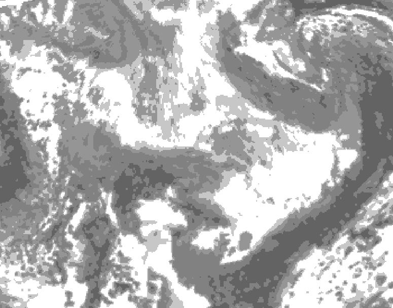 GDPS total cloud 228 hour forecast chart for Canada based on 2026/03/25 0000Z data