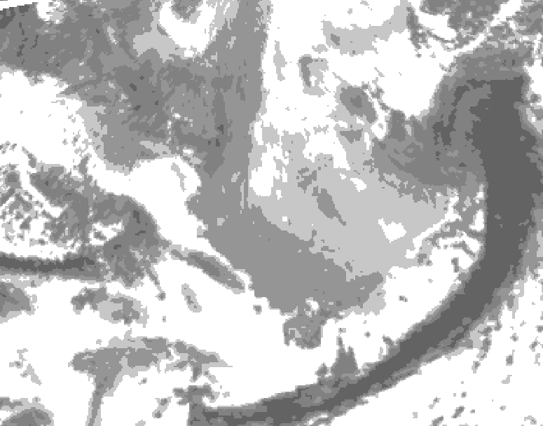 GDPS total cloud 060 hour forecast chart for Canada based on 2026/03/25 1200Z data