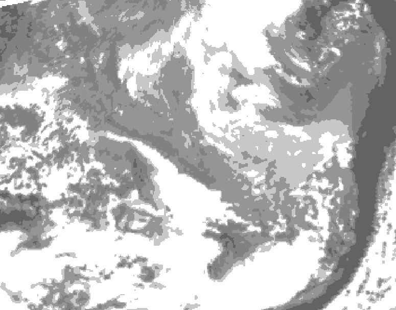 GDPS total cloud 084 hour forecast chart for Canada based on 2026/03/25 1200Z data