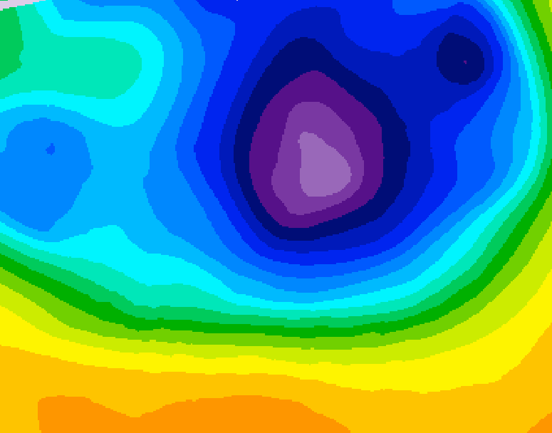 GDPS 500 millibar geopotential height 012 hour forecast chart for Canada based on 2026/03/26 0000Z data