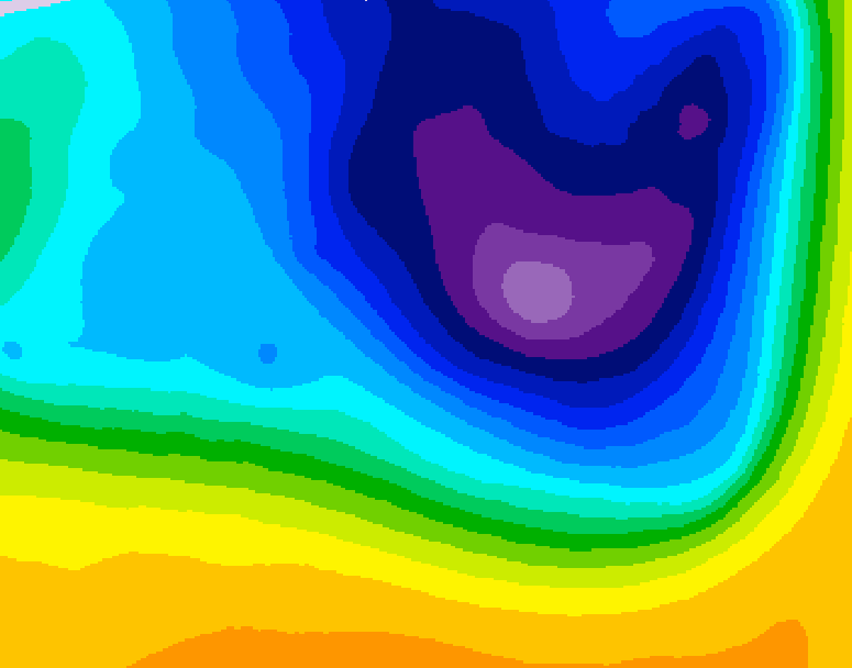 GDPS 500 millibar geopotential height 072 hour forecast chart for Canada based on 2026/03/26 0000Z data