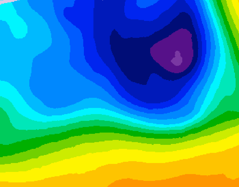GDPS 500 millibar geopotential height 120 hour forecast chart for Canada based on 2026/03/26 0000Z data