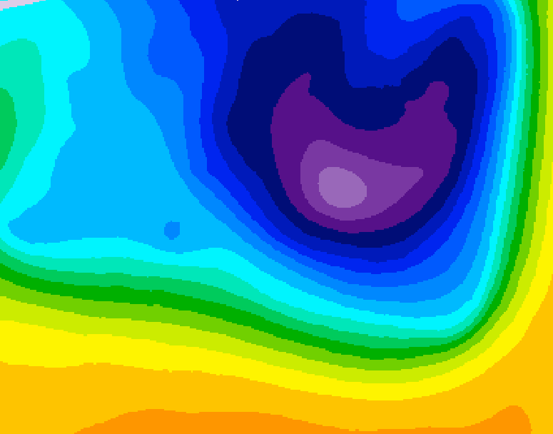 GDPS 500 millibar geopotential height 060 hour forecast chart for Canada based on 2026/03/26 1200Z data