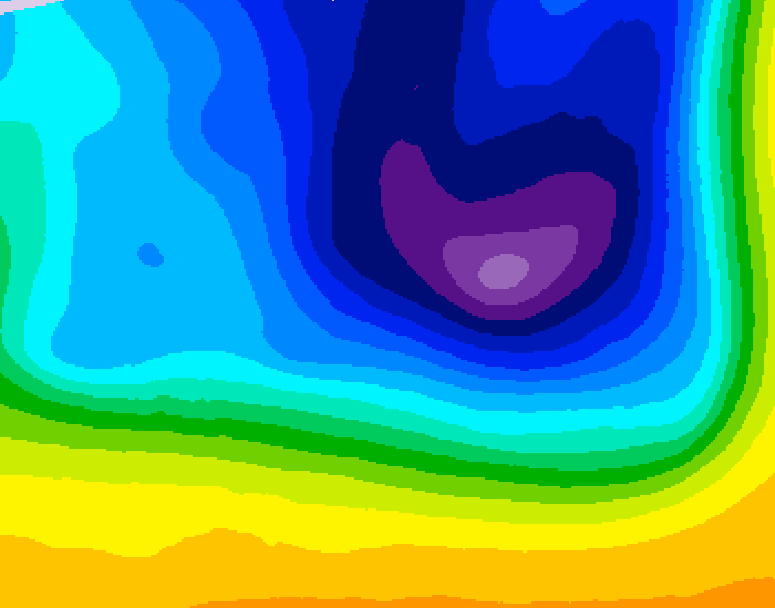 GDPS 500 millibar geopotential height 072 hour forecast chart for Canada based on 2026/03/26 1200Z data