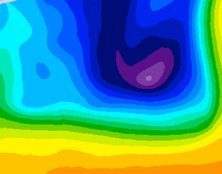GDPS 500 millibar geopotential height 078 hour forecast chart for Canada based on 2026/03/26 1200Z data