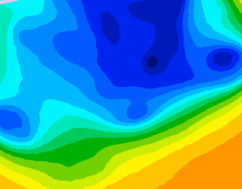 GDPS 500 millibar geopotential height 150 hour forecast chart for Canada based on 2026/03/26 1200Z data