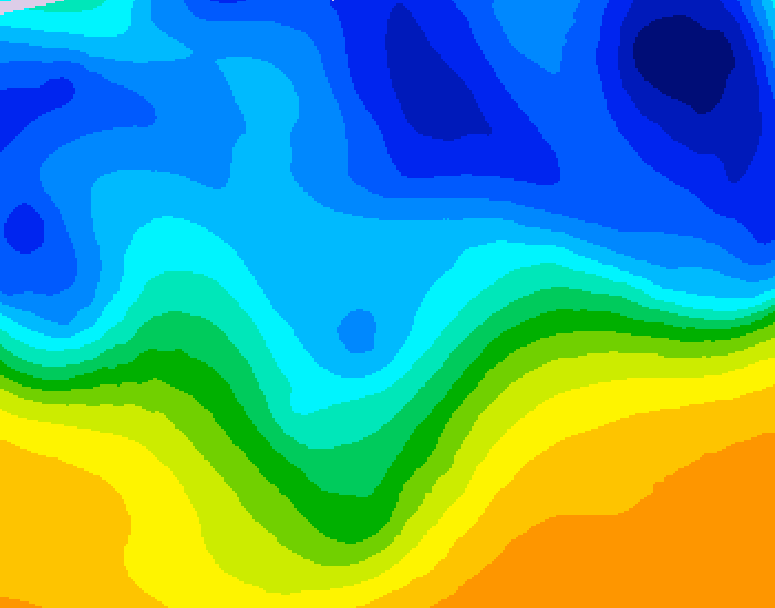 GDPS 500 millibar geopotential height 234 hour forecast chart for Canada based on 2026/03/26 1200Z data
