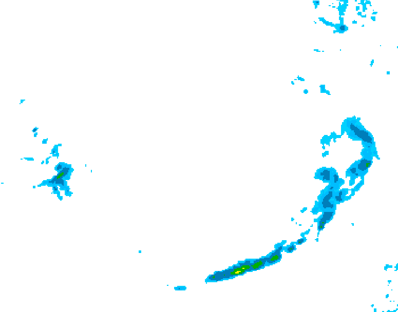 GDPS precipitation 018 hour forecast chart for Canada based on 2026/03/26 1200Z data