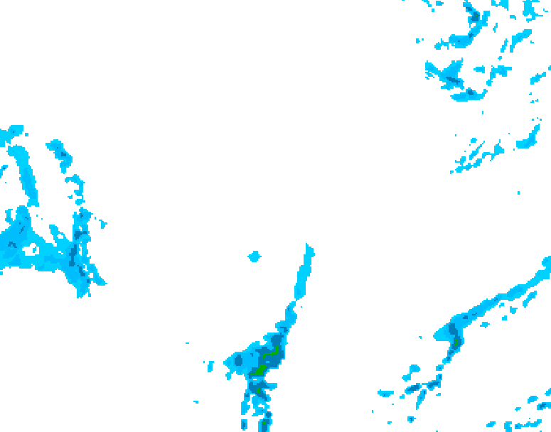 GDPS precipitation 222 hour forecast chart for Canada based on 2026/03/26 1200Z data