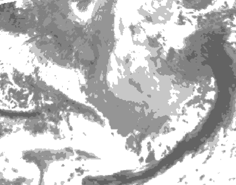 GDPS total cloud 048 hour forecast chart for Canada based on 2026/03/26 0000Z data