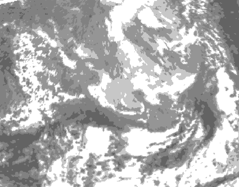 GDPS total cloud 120 hour forecast chart for Canada based on 2026/03/26 0000Z data