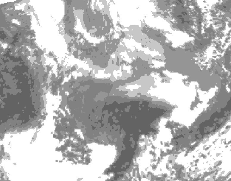 GDPS total cloud 234 hour forecast chart for Canada based on 2026/03/26 0000Z data