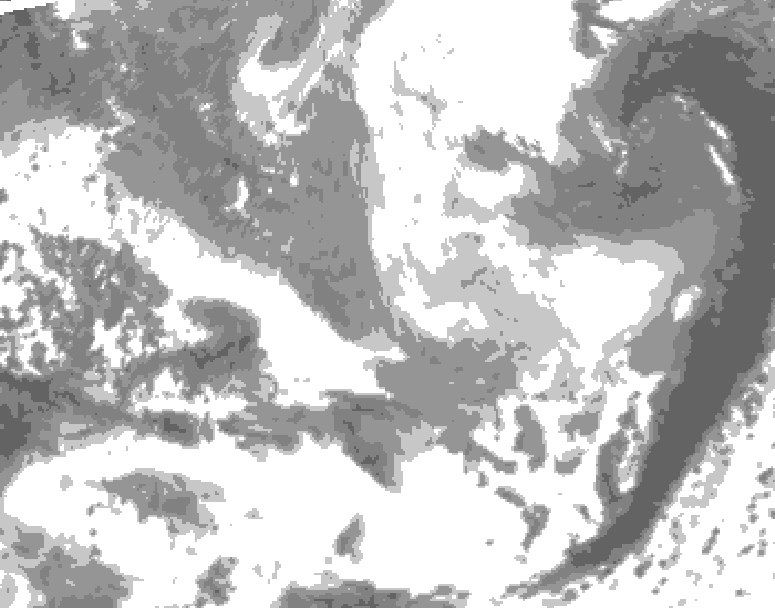 GDPS total cloud 048 hour forecast chart for Canada based on 2026/03/26 1200Z data