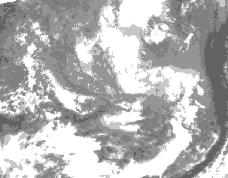 GDPS total cloud 072 hour forecast chart for Canada based on 2026/03/26 1200Z data