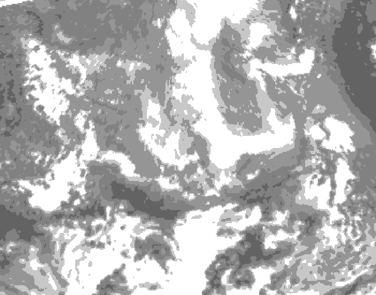 GDPS total cloud 096 hour forecast chart for Canada based on 2026/03/26 1200Z data