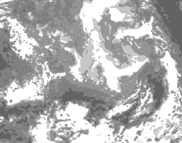GDPS total cloud 108 hour forecast chart for Canada based on 2026/03/26 1200Z data