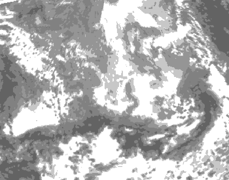 GDPS total cloud 114 hour forecast chart for Canada based on 2026/03/26 1200Z data