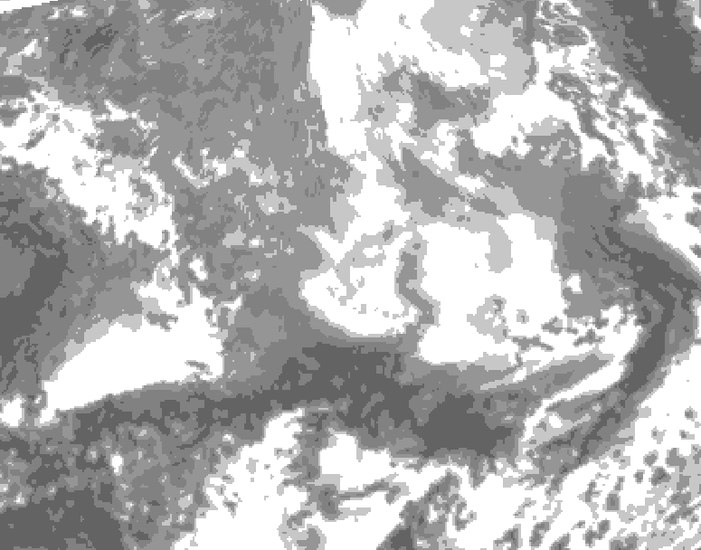 GDPS total cloud 120 hour forecast chart for Canada based on 2026/03/26 1200Z data