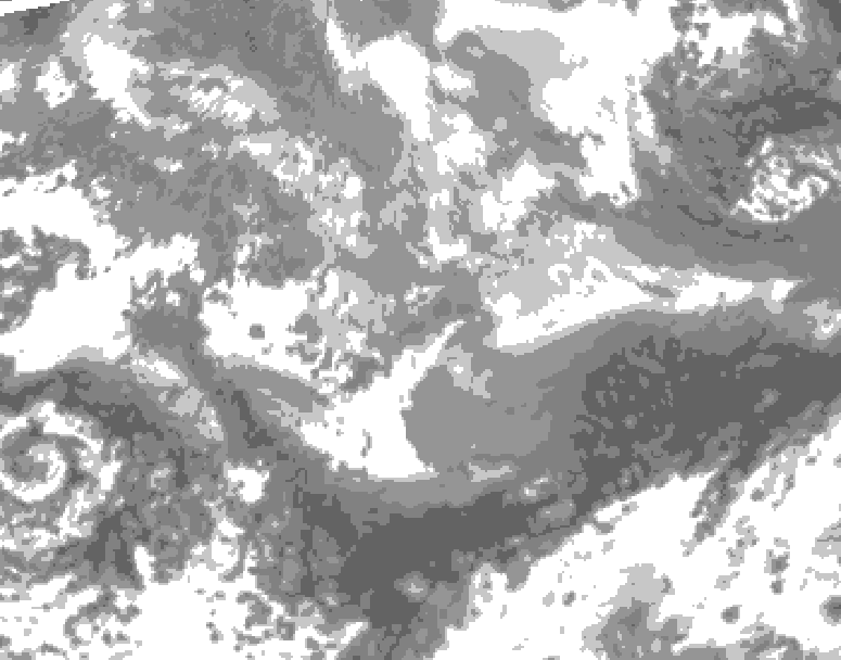 GDPS total cloud 156 hour forecast chart for Canada based on 2026/03/26 1200Z data
