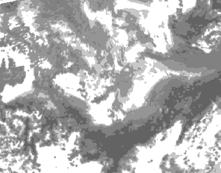 GDPS total cloud 162 hour forecast chart for Canada based on 2026/03/26 1200Z data