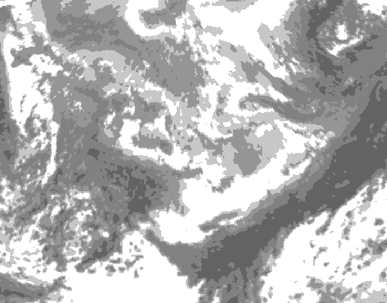 GDPS total cloud 180 hour forecast chart for Canada based on 2026/03/26 1200Z data