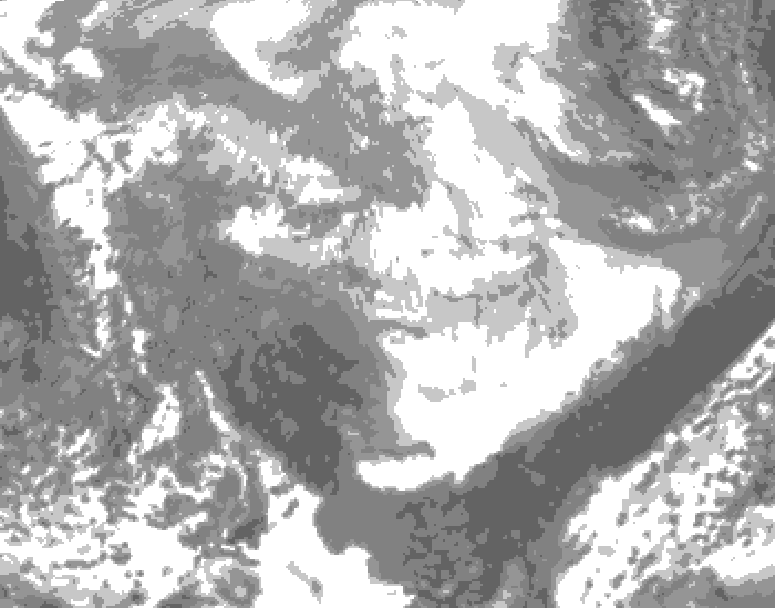 GDPS total cloud 192 hour forecast chart for Canada based on 2026/03/26 1200Z data