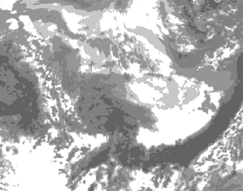 GDPS total cloud 210 hour forecast chart for Canada based on 2026/03/26 1200Z data
