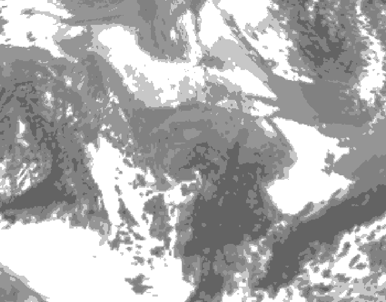 GDPS total cloud 234 hour forecast chart for Canada based on 2026/03/26 1200Z data