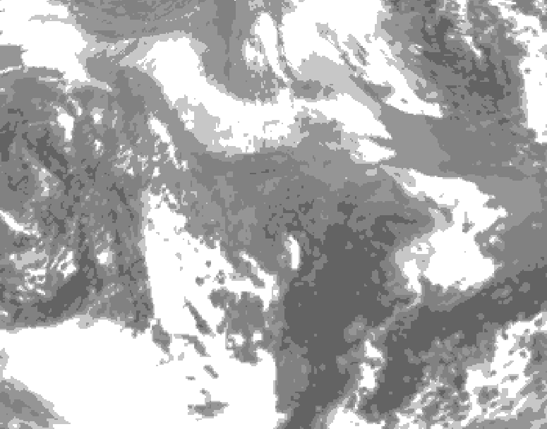 GDPS total cloud 240 hour forecast chart for Canada based on 2026/03/26 1200Z data