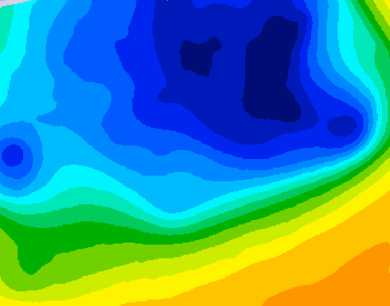 GDPS 500 millibar geopotential height 120 hour forecast chart for Canada based on 2026/03/27 0000Z data