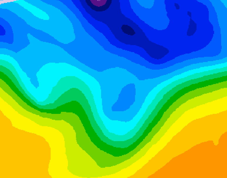 GDPS 500 millibar geopotential height 240 hour forecast chart for Canada based on 2026/03/27 0000Z data