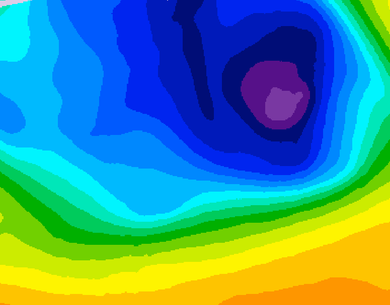 GDPS 500 millibar geopotential height 090 hour forecast chart for Canada based on 2026/03/27 1200Z data