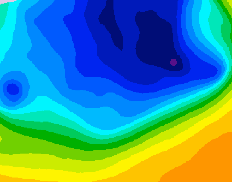 GDPS 500 millibar geopotential height 108 hour forecast chart for Canada based on 2026/03/27 1200Z data