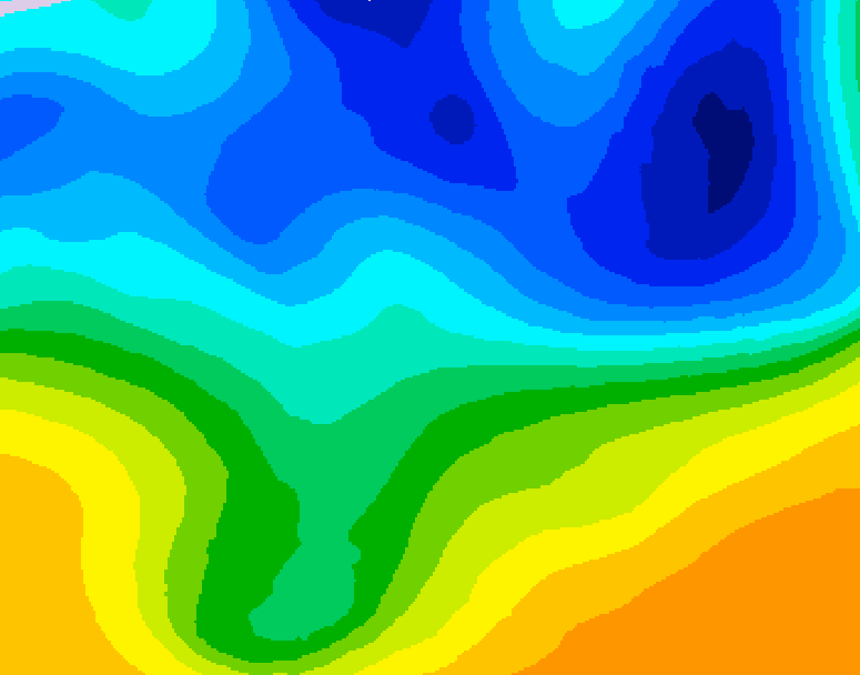 GDPS 500 millibar geopotential height 186 hour forecast chart for Canada based on 2026/03/27 1200Z data