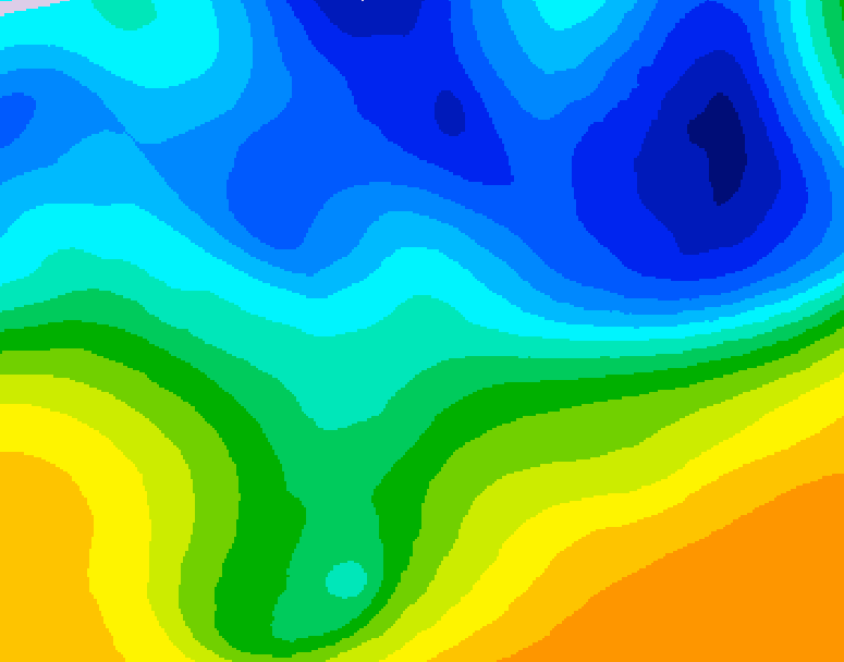 GDPS 500 millibar geopotential height 192 hour forecast chart for Canada based on 2026/03/27 1200Z data