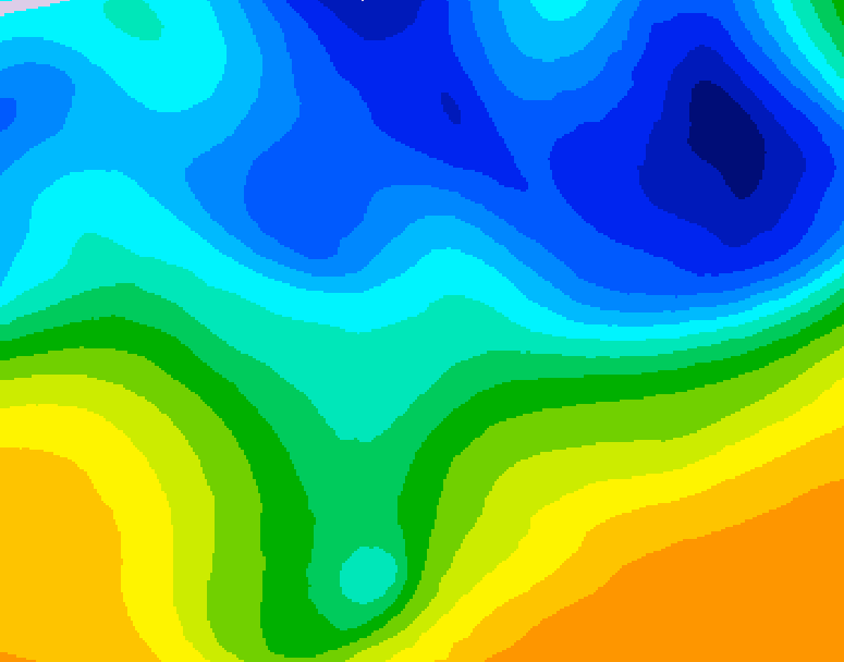GDPS 500 millibar geopotential height 198 hour forecast chart for Canada based on 2026/03/27 1200Z data