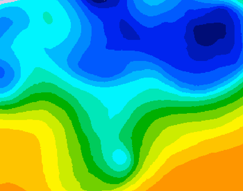 GDPS 500 millibar geopotential height 210 hour forecast chart for Canada based on 2026/03/27 1200Z data