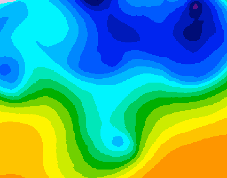 GDPS 500 millibar geopotential height 216 hour forecast chart for Canada based on 2026/03/27 1200Z data